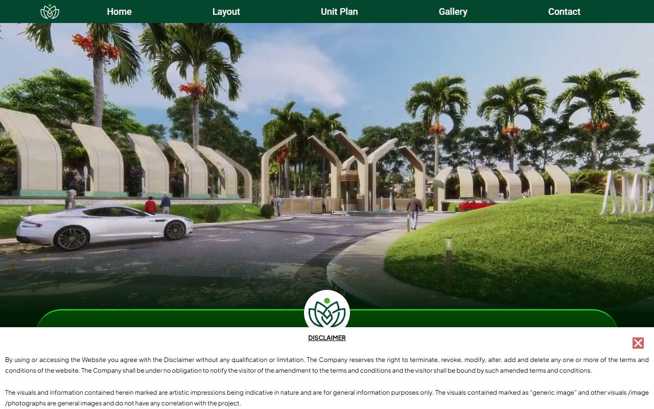 Ambrosia City homepage screenshot